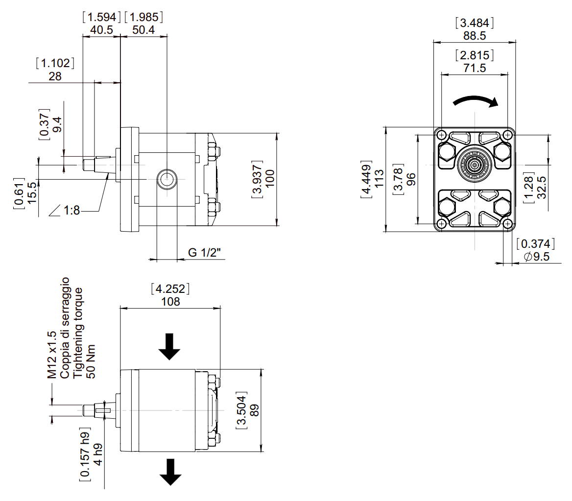 MLP-D/G-211C - Gear Pump - Bondioli & Pavesi
