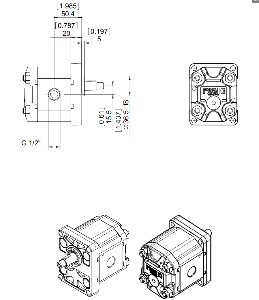MLP-D/G-211C - Gear Pump - Bondioli & Pavesi