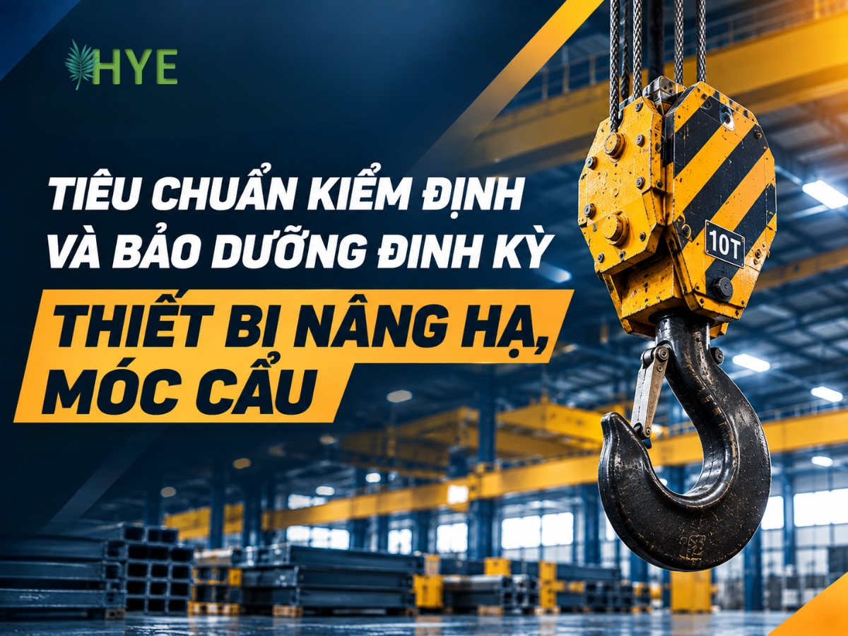 TIÊU CHUẨN KIỂM ĐỊNH VÀ BẢO DƯỠNG ĐỊNH KỲ THIẾT BỊ NÂNG HẠ, MÓC CẨU