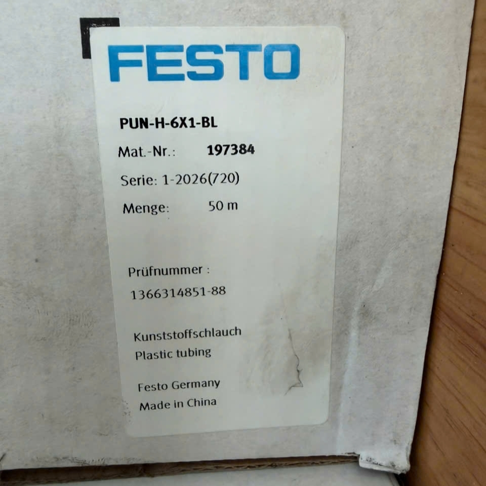 FESTO PUN-H-6X1-BL - Plastic Tubing | Part No. 197384