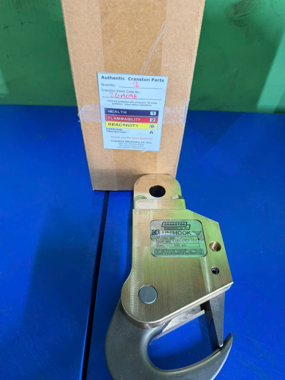 26A098 - Lifting Hook - UNIHOOK