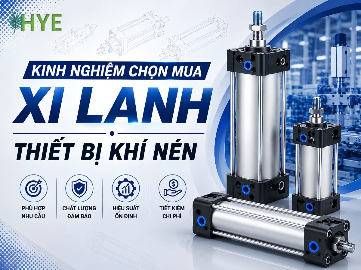KINH NGHIỆM CHỌN MUA XI LANH THIẾT BỊ KHÍ NÉN | PHÙ HỢP, ĐÚNG NHU CẦU