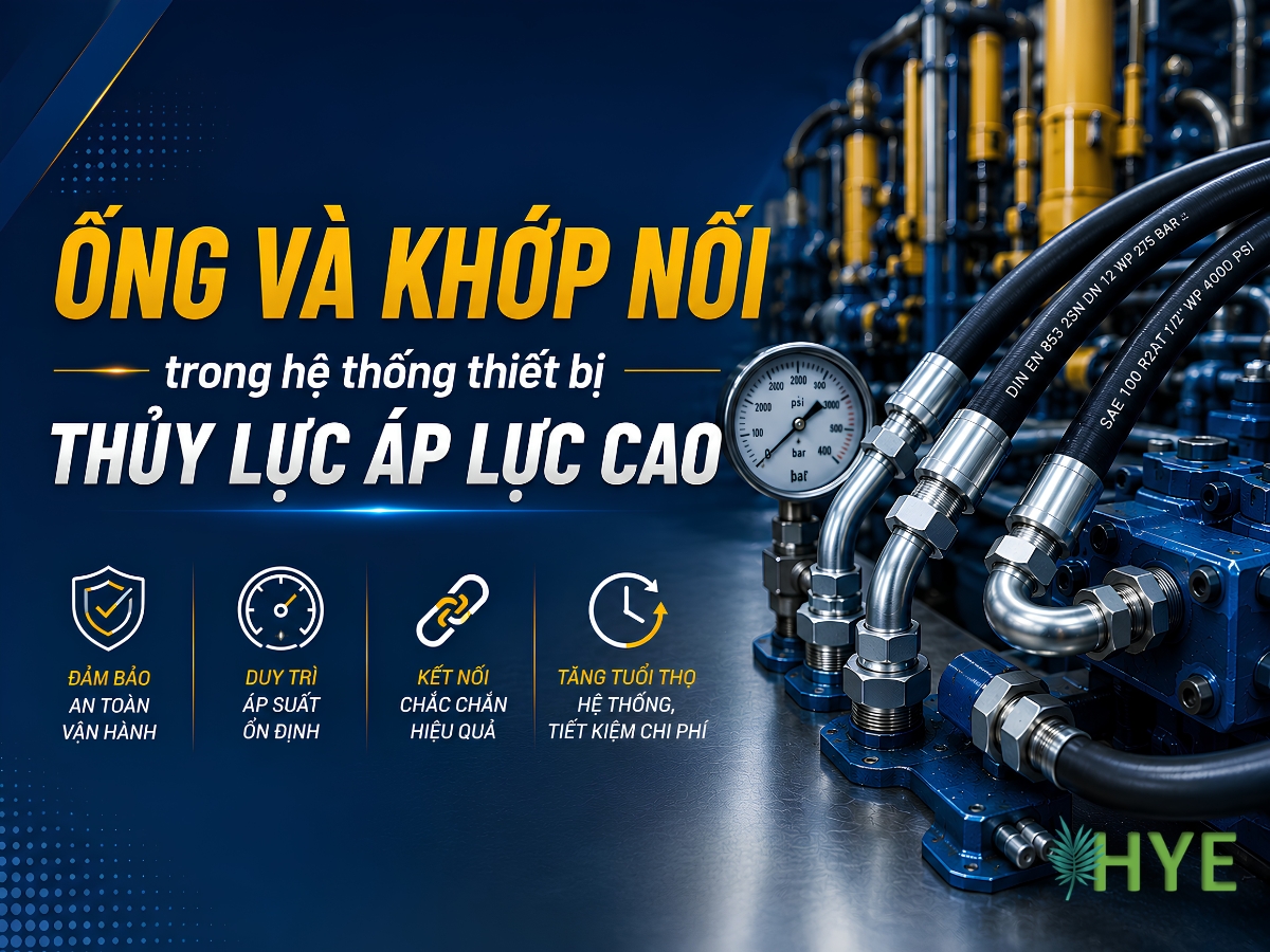 VAI TRÒ CỦA ỐNG VÀ KHỚP NỐI TRONG HỆ THỐNG THIẾT BỊ THỦY LỰC ÁP LỰC CAO