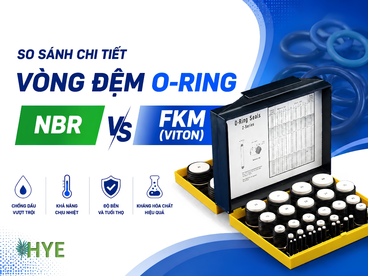SO SÁNH CHI TIẾT VÒNG ĐỆM O-RING NBR VÀ FKM (VITON): NÊN CHỌN MUA LOẠI NÀO?