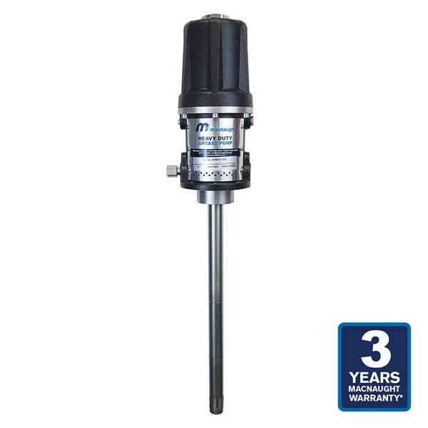 Macnaught M3 75:1 Bare Grease Pump for 5 to 6.5 Gallon Pails – 3.5 PPM Grease Delivery
