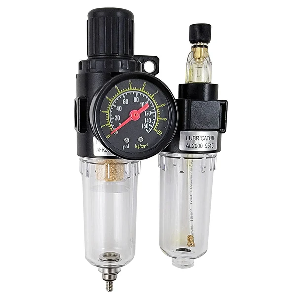 Macnaught M3 Filter Regulator and Gauge with Lubricator